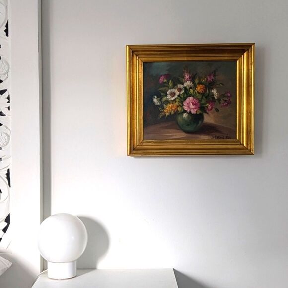 Floral Still Life Original Oil Painting - Picture 3 of 8